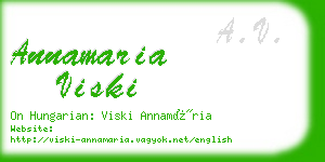 annamaria viski business card